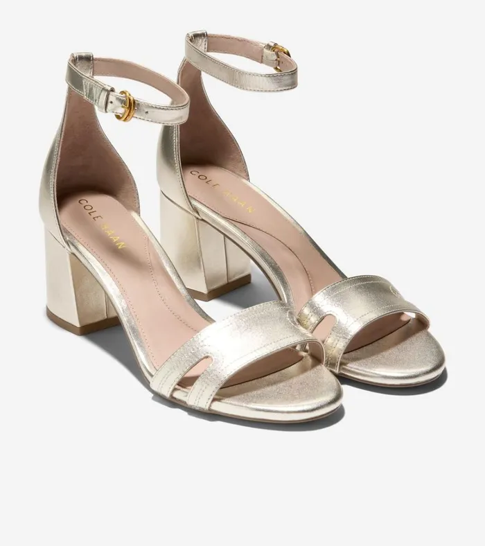 Adelaine Sandals Soft Gold Women Cole Haan Heels and Pumps