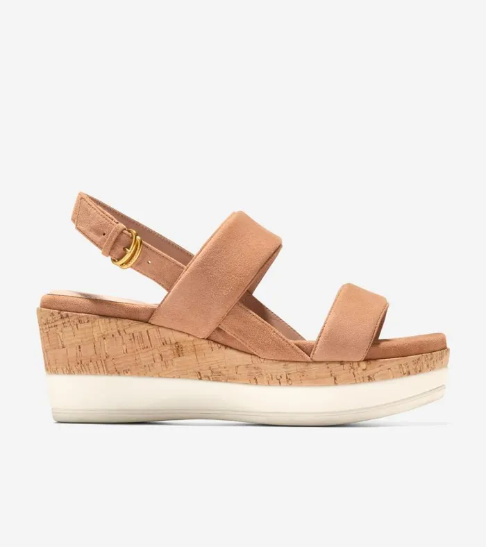 Aislin Wedge Sandals Caramelnatural Women Cole Haan Heels and Pumps