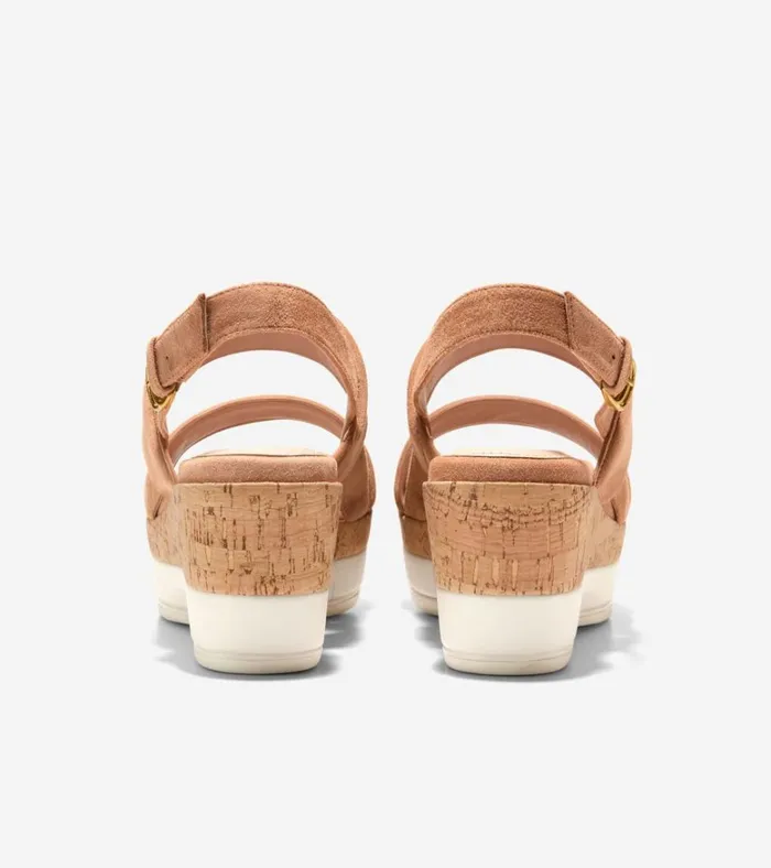 Aislin Wedge Sandals Caramelnatural Women Cole Haan Heels and Pumps