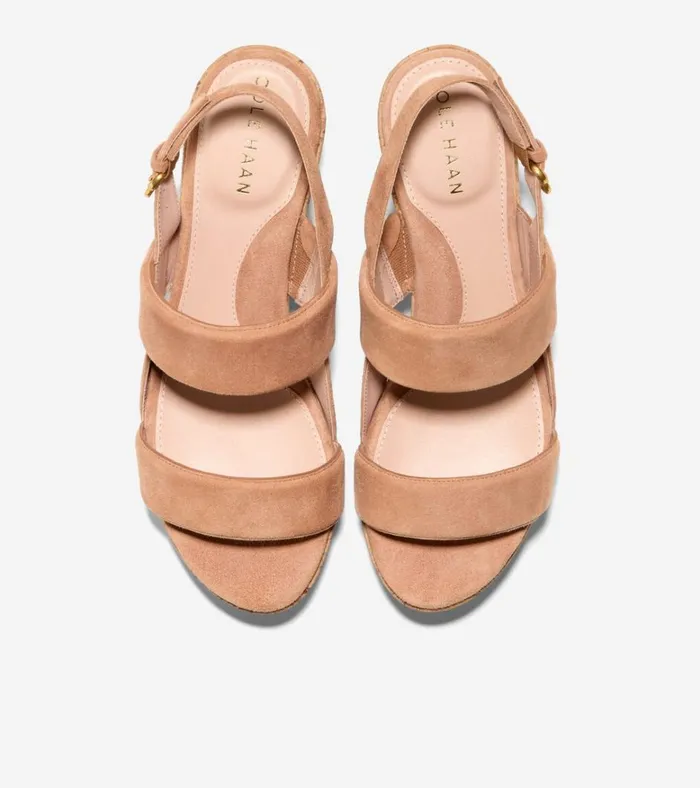 Aislin Wedge Sandals Caramelnatural Women Cole Haan Heels and Pumps