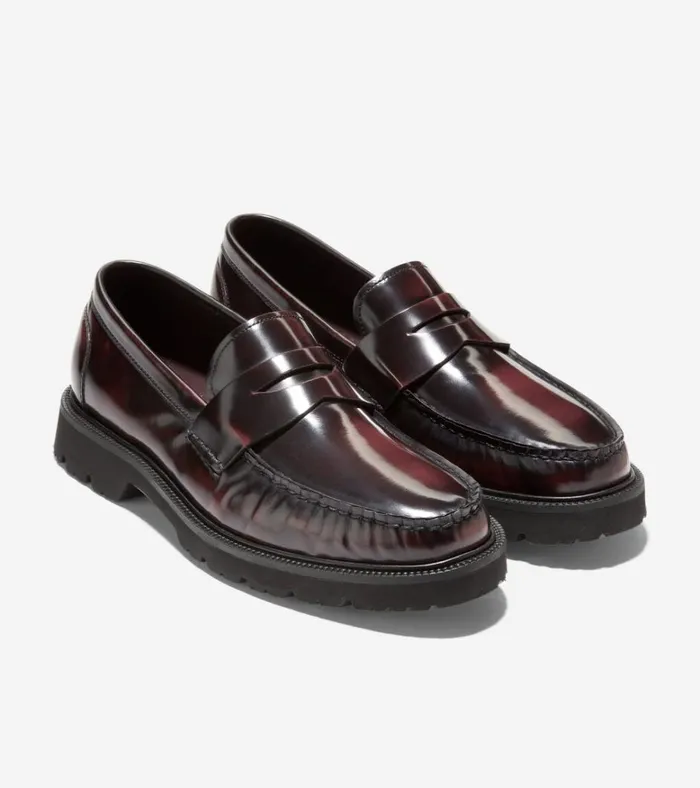 American Classics Penny Loafer Deep Burgundyblack Men Cole Haan Loafers and Drivers