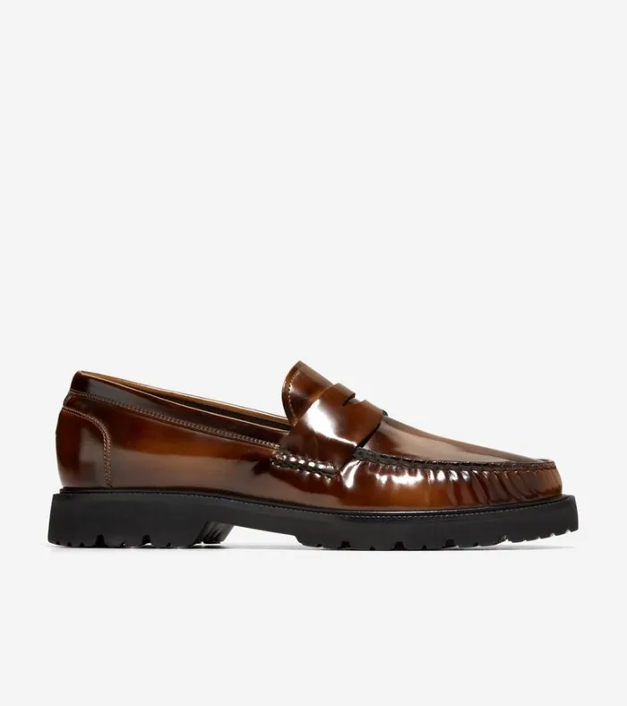 American Classics Penny Loafers Dark Chocolate Brushoffblack Men Cole Haan Loafers and Drivers American Classics Penny Loafers Dark Chocolate Brushoffblack Men Cole Haan Loafers and Drivers