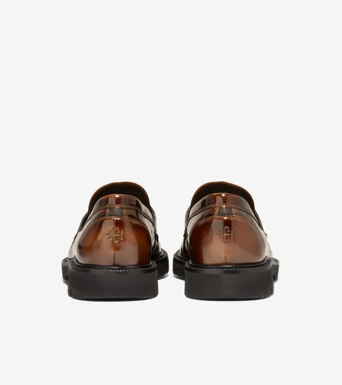 American Classics Penny Loafers Dark Chocolate Brushoffblack Men Cole Haan Loafers and Drivers
