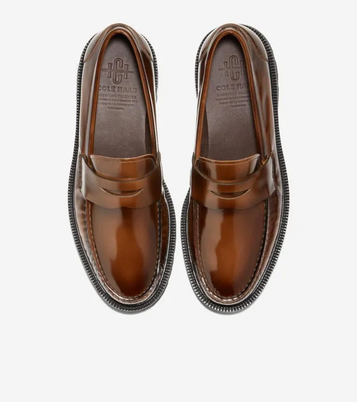 American Classics Penny Loafers Dark Chocolate Brushoffblack Men Cole Haan Loafers and Drivers