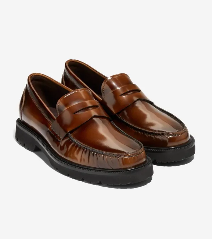 American Classics Penny Loafers Dark Chocolate Brushoffblack Men Cole Haan Loafers and Drivers