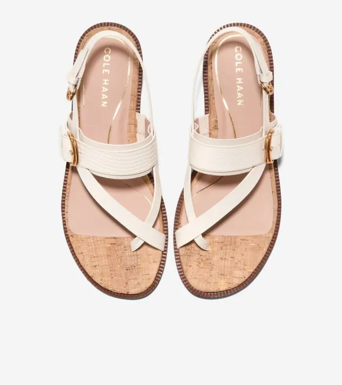 Anica Lux Buckle Sandals Ivorynatural Women Cole Haan Sandals