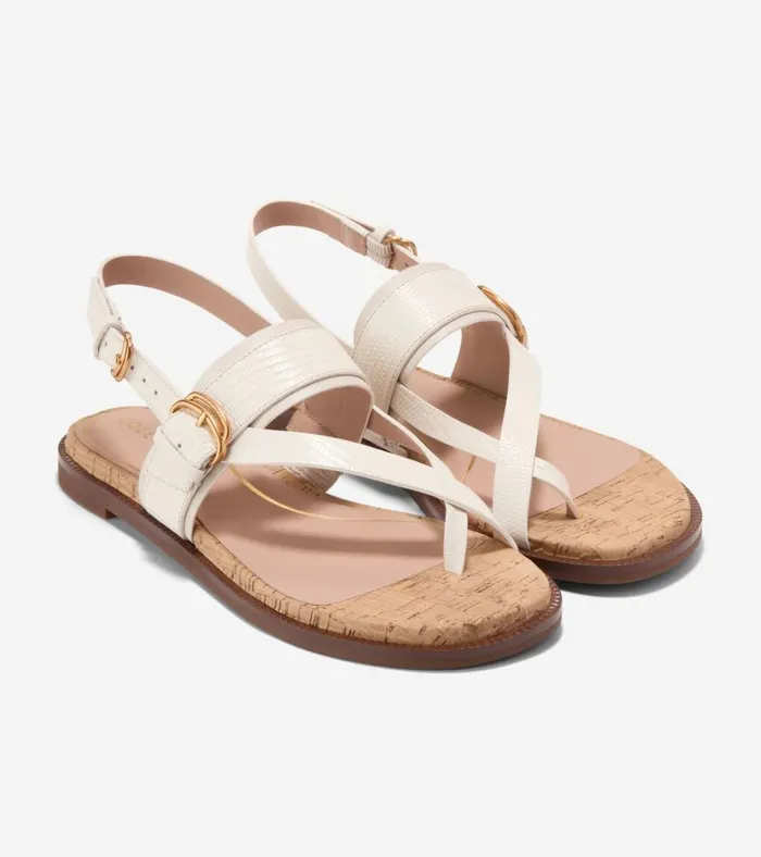 Anica Lux Buckle Sandals Ivorynatural Women Cole Haan Sandals