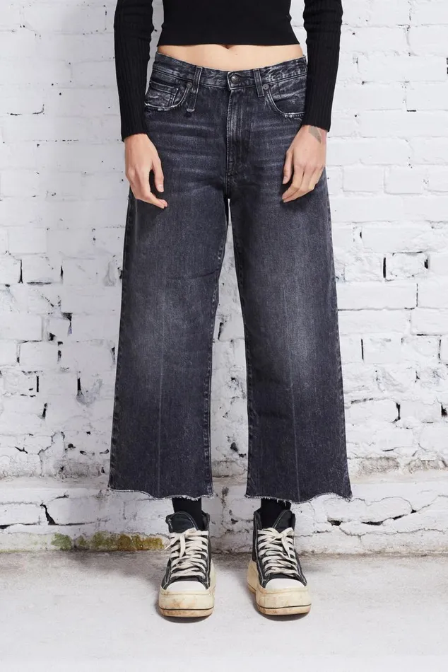 ANKLED D039ARCY JEAN 8211 EVERIT BLACK Women R13 Denim