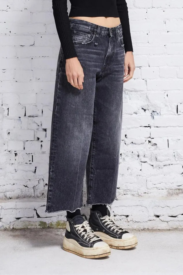 ANKLED D039ARCY JEAN 8211 EVERIT BLACK Women R13 Denim