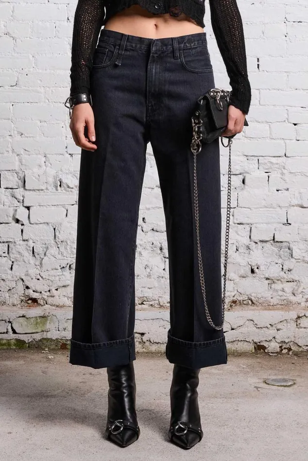 ANKLED D039ARCY JEAN 8211 ONYX BLACK Women R13 Denim
