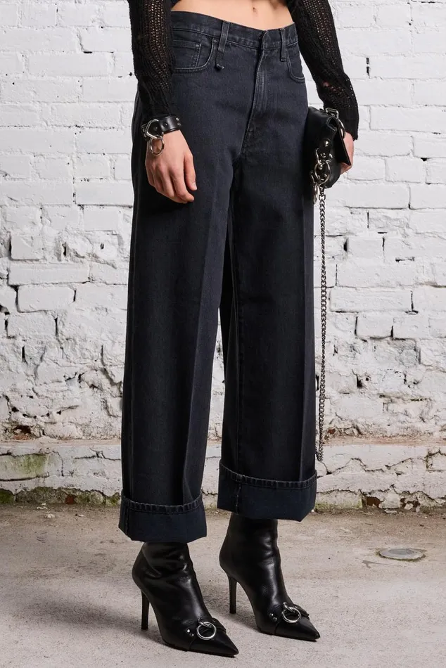 ANKLED D039ARCY JEAN 8211 ONYX BLACK Women R13 Denim