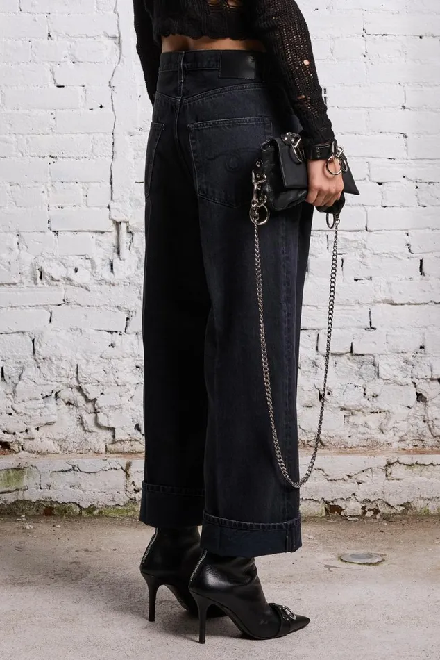 ANKLED D039ARCY JEAN 8211 ONYX BLACK Women R13 Denim