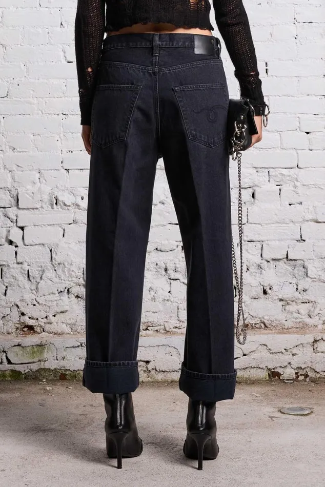 ANKLED D039ARCY JEAN 8211 ONYX BLACK Women R13 Denim