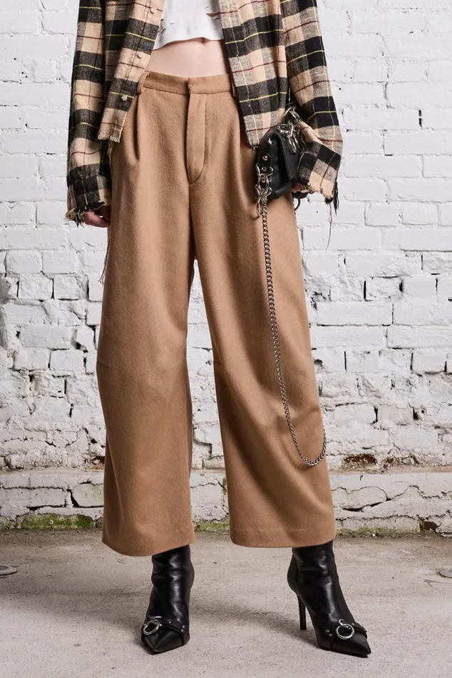 ARTICULATED KNEE TROUSER 8211 CAMEL Women R13 Pants and Shorts