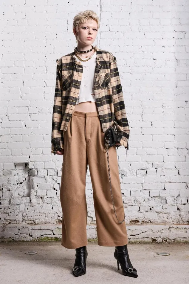 ARTICULATED KNEE TROUSER 8211 CAMEL Women R13 Pants and Shorts