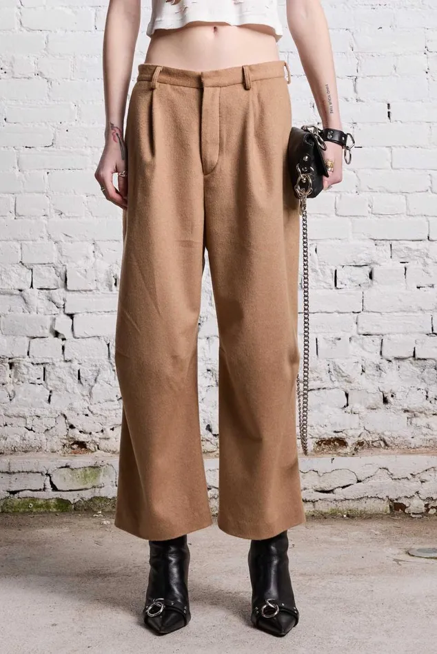 ARTICULATED KNEE TROUSER 8211 CAMEL Women R13 Pants and Shorts