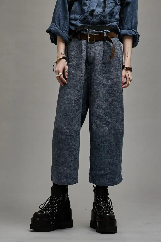 ARTICULATED KNEE TROUSER 8211 LIGHT INDIGO Women R13 Pants and Shorts