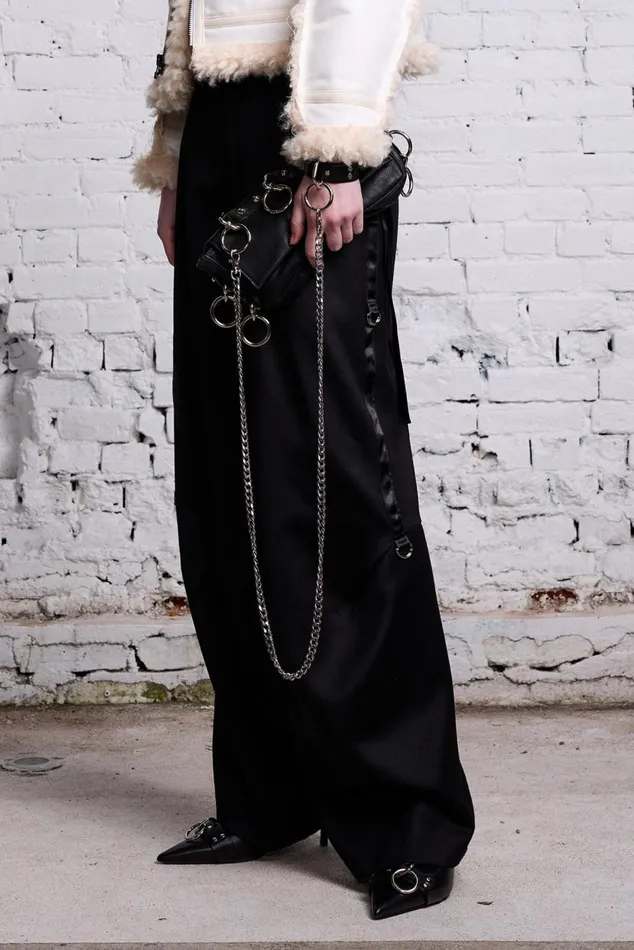 ARTICULATED TUXEDO TROUSER 8211 BLACK Women R13 Pants and Shorts