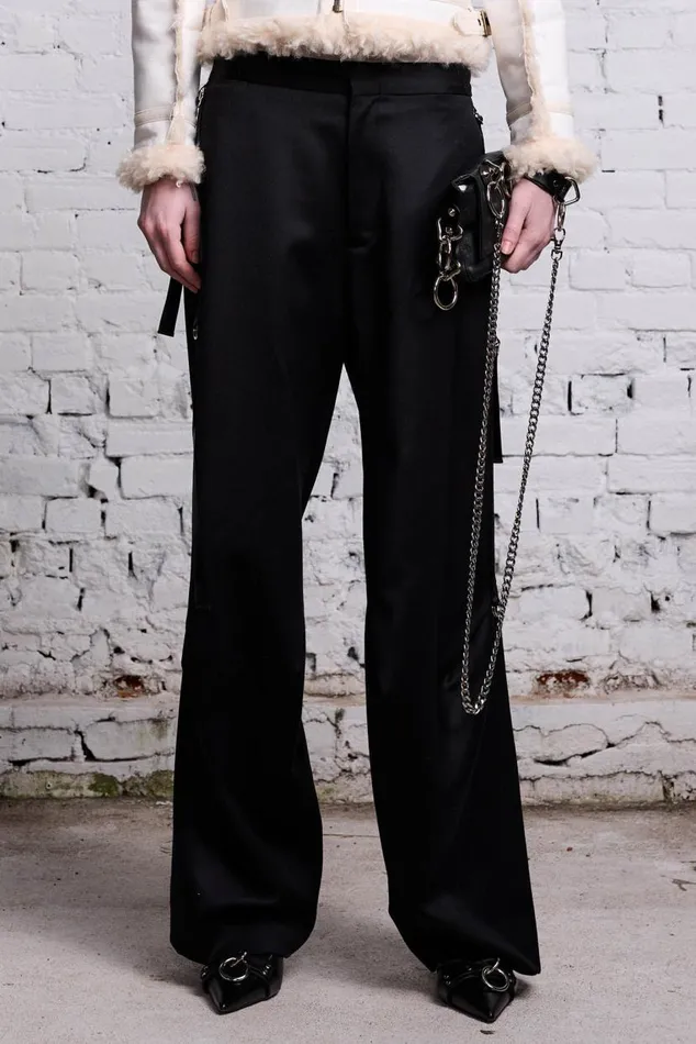ARTICULATED TUXEDO TROUSER 8211 BLACK Women R13 Pants and Shorts