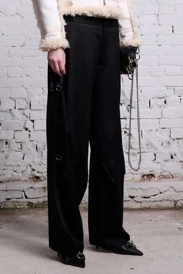 ARTICULATED TUXEDO TROUSER 8211 BLACK Women R13 Pants and Shorts