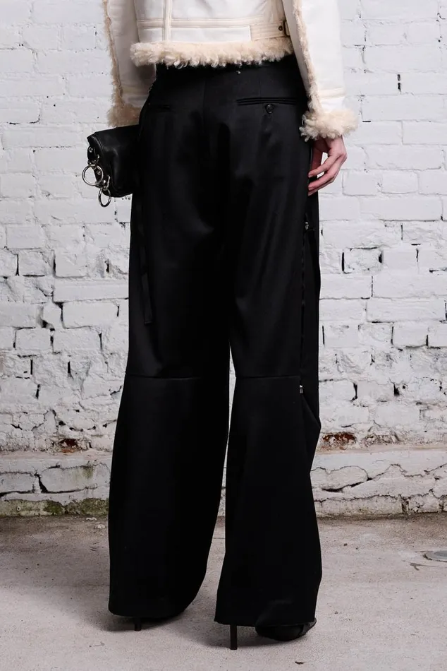 ARTICULATED TUXEDO TROUSER 8211 BLACK Women R13 Pants and Shorts