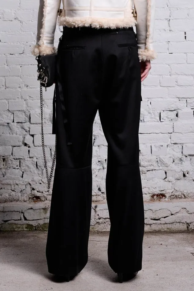ARTICULATED TUXEDO TROUSER 8211 BLACK Women R13 Pants and Shorts