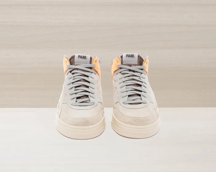 BaliHi Orange Men P448 High Tops BaliHi Orange Men P448 High Tops