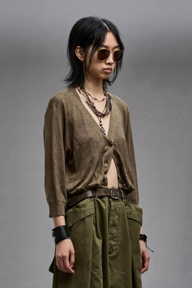 BALLOON CARDIGAN 8211 OLIVE Women R13 Sweaters