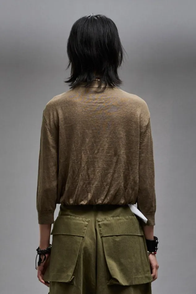 BALLOON CARDIGAN 8211 OLIVE Women R13 Sweaters