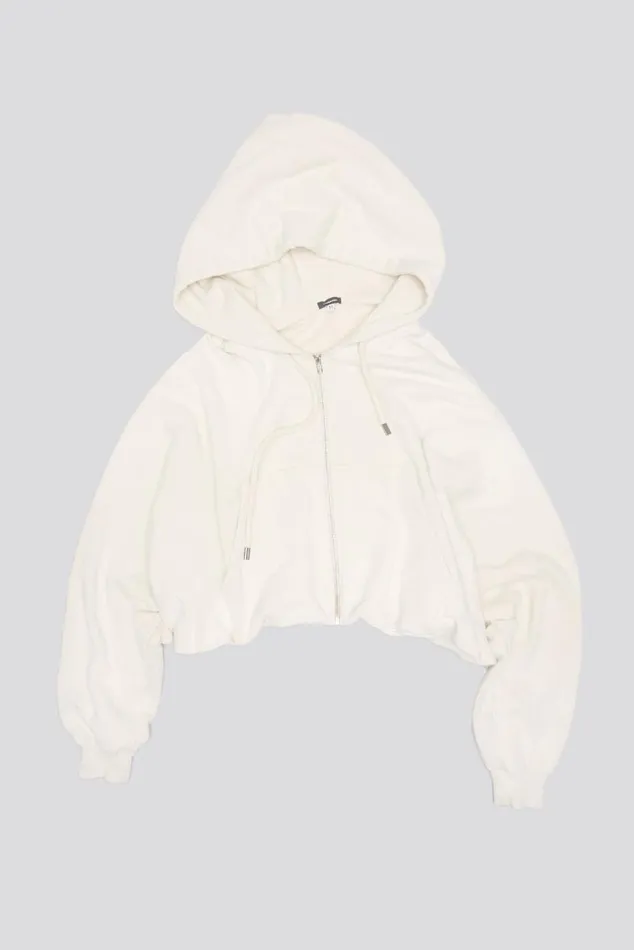BALLOON ZIPUP HOODIE 8211 STONE Women R13 Tops