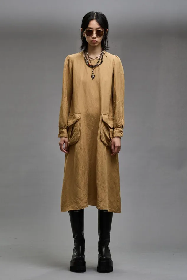BELLOW POCKET DRESS 8211 KHAKI Women R13 Dresses and Skirts
