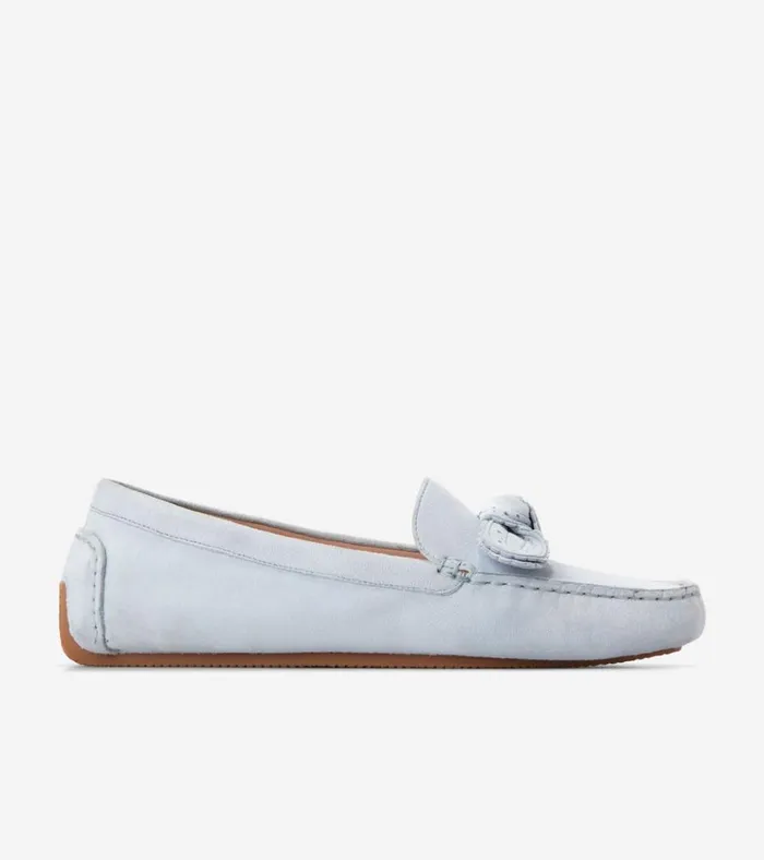 Bellport Bow Drivers Heather Blue Women Cole Haan Loafers and Drivers