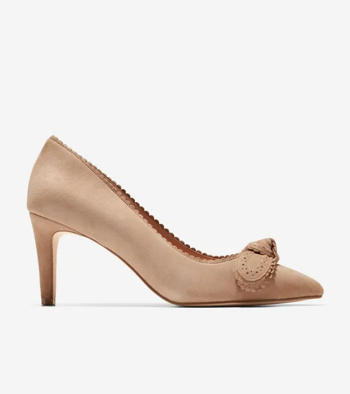 Bellport Bow Pumps Blush Tan Women Cole Haan Heels and Pumps