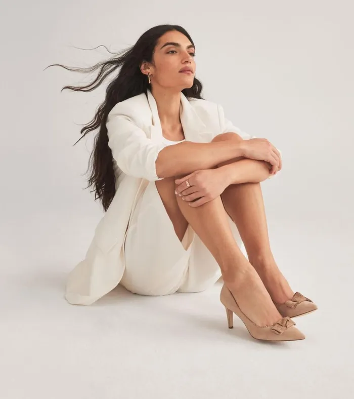 Bellport Bow Pumps Blush Tan Women Cole Haan Heels and Pumps