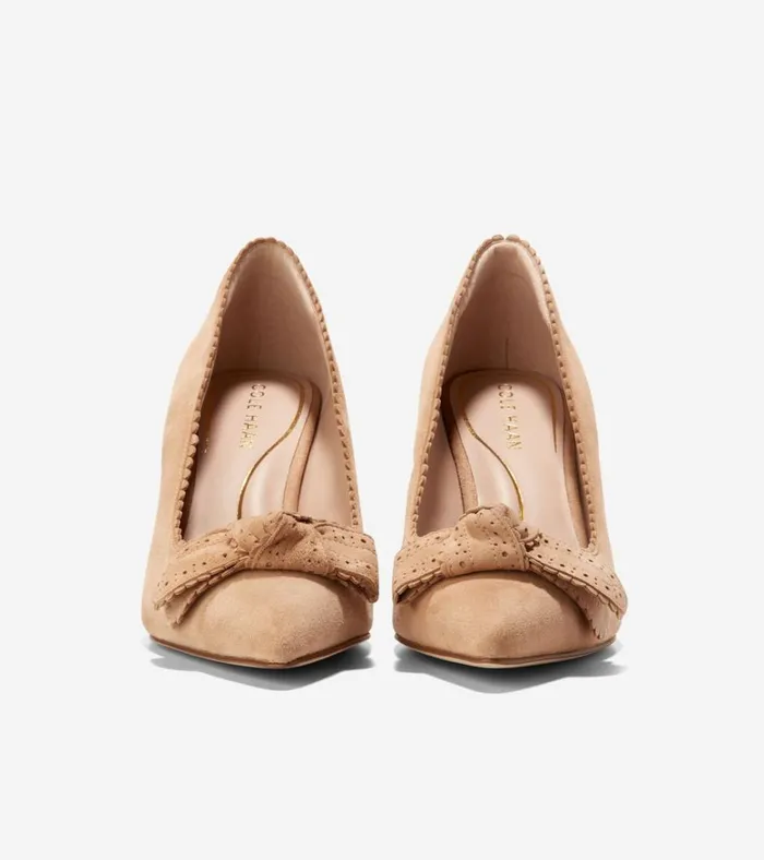 Bellport Bow Pumps Blush Tan Women Cole Haan Heels and Pumps