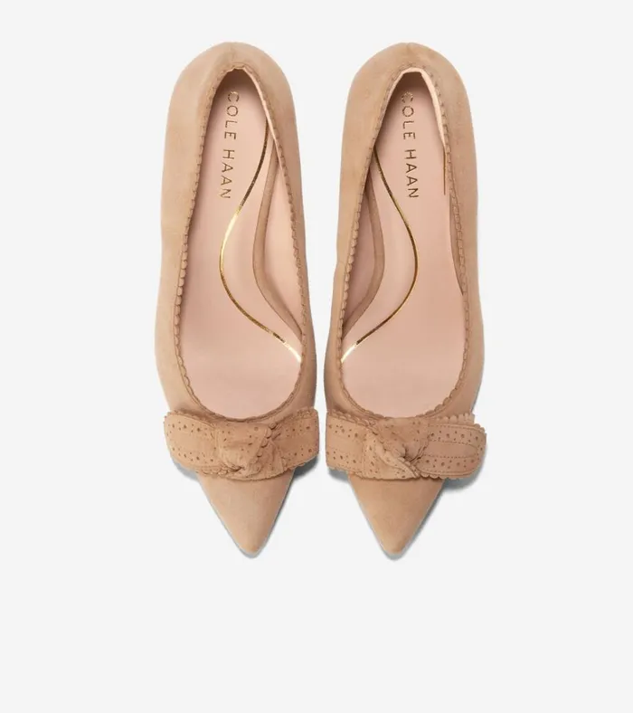 Bellport Bow Pumps Blush Tan Women Cole Haan Heels and Pumps
