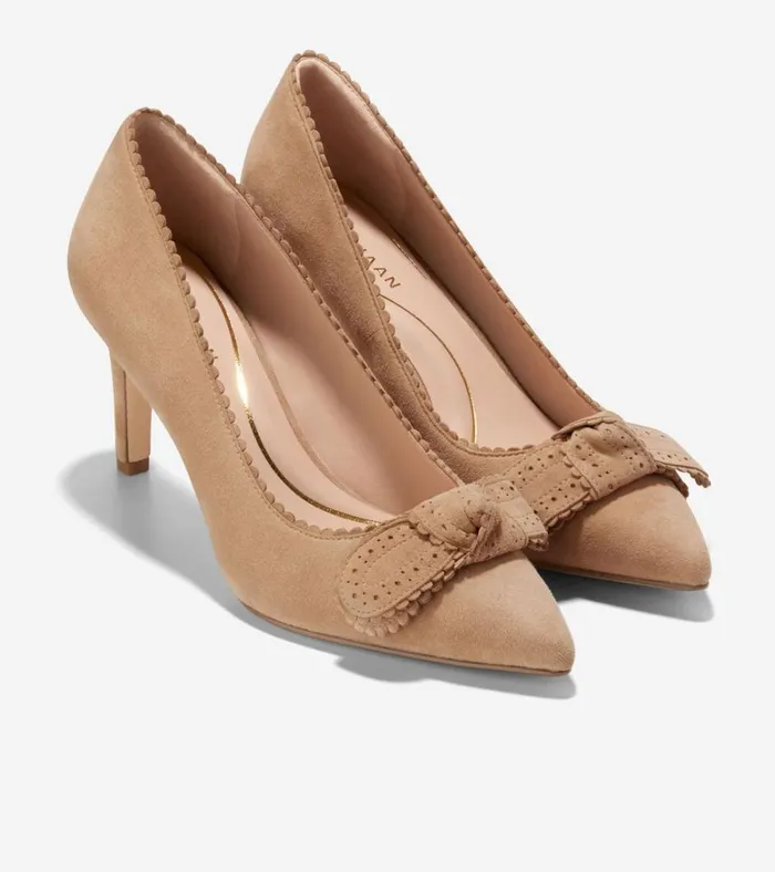 Bellport Bow Pumps Blush Tan Women Cole Haan Heels and Pumps
