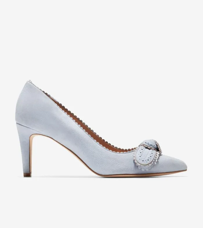 Bellport Bow Pumps Heather Blue Women Cole Haan Heels and Pumps