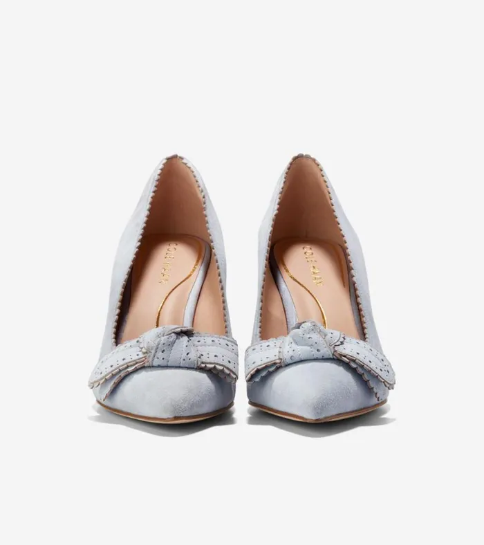 Bellport Bow Pumps Heather Blue Women Cole Haan Heels and Pumps