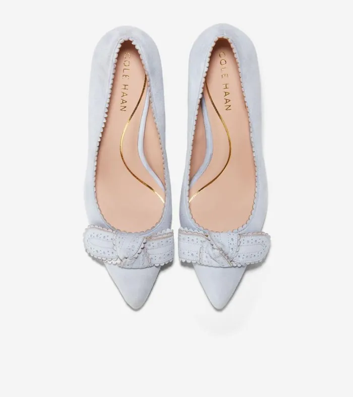 Bellport Bow Pumps Heather Blue Women Cole Haan Heels and Pumps
