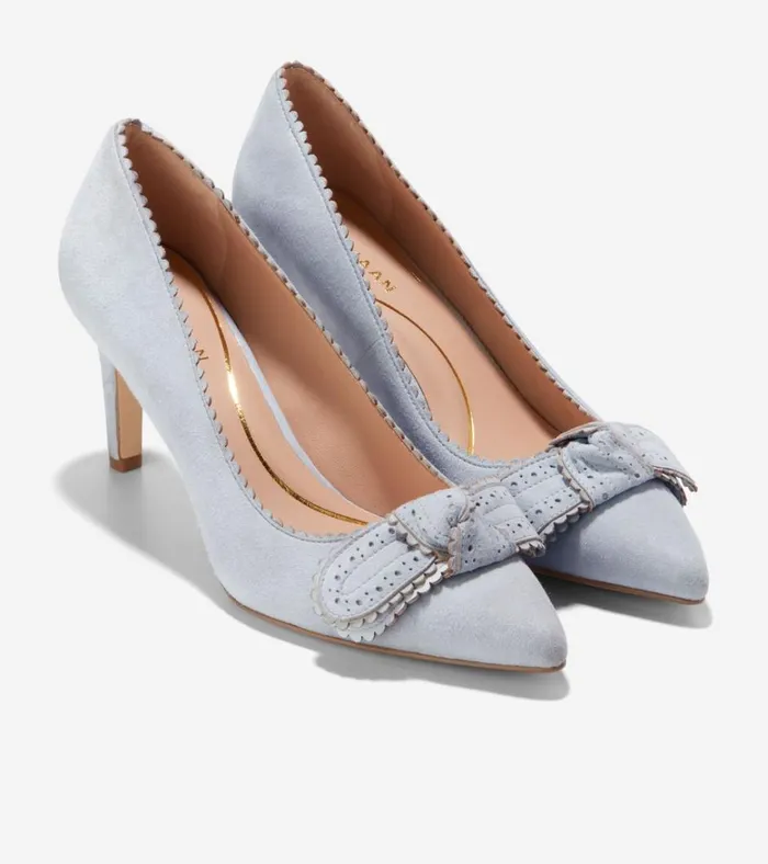 Bellport Bow Pumps Heather Blue Women Cole Haan Heels and Pumps