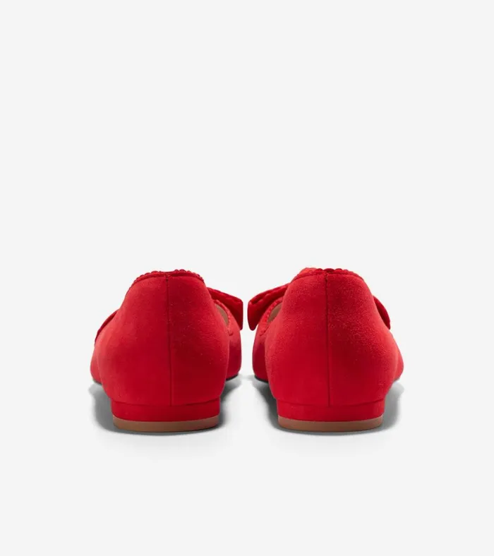 Bellport Bow Skimmer Flats True Red Women Cole Haan Flats and SlipOns