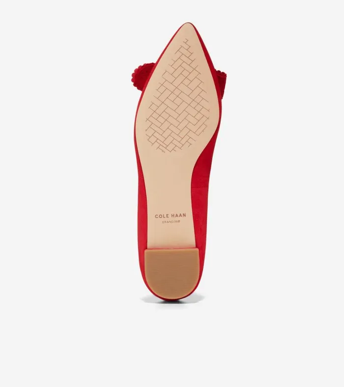 Bellport Bow Skimmer Flats True Red Women Cole Haan Flats and SlipOns