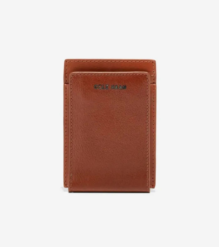 Boxshine Magnetic Wallet Cognac Men Cole Haan Wallets