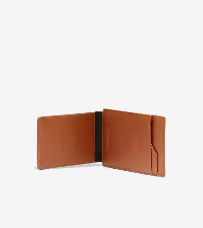Boxshine Magnetic Wallet Cognac Men Cole Haan Wallets
