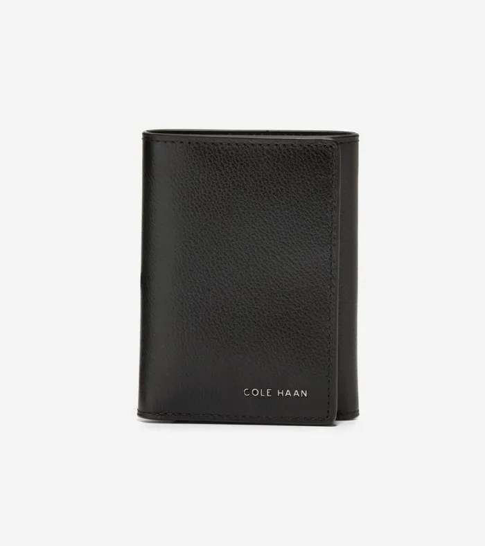 Boxshine Trifold Wallet Black Men Cole Haan Wallets