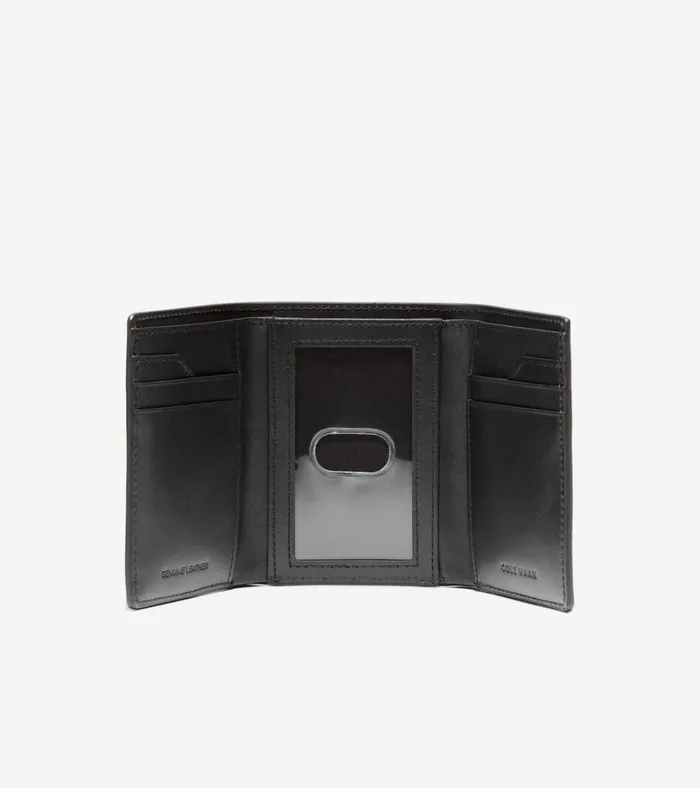 Boxshine Trifold Wallet Black Men Cole Haan Wallets