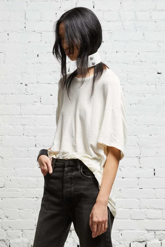 BOXY T 8211 ECRU Women R13 Tops