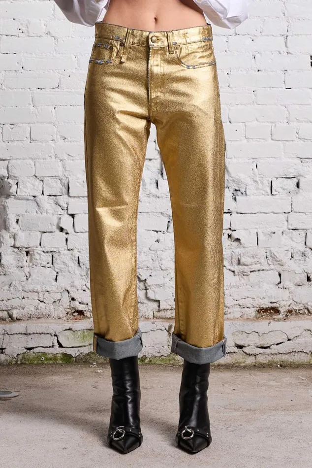BOYFRIEND JEAN 8211 GILDED INDIGO Women R13 Denim