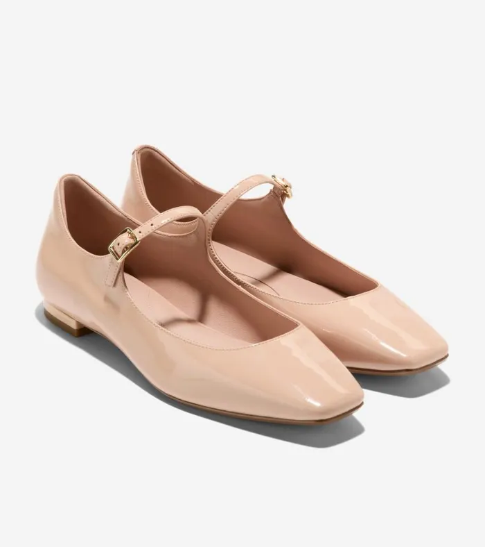Bridge Mary Jane Ballet Flats Brushgold Women Cole Haan Flats and SlipOns
